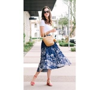 NWT Anthropologie Haven Pleated Knit Midi Skirt Sz M